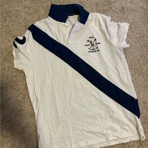 Polo by Ralph Lauren White and Navy Shirt
